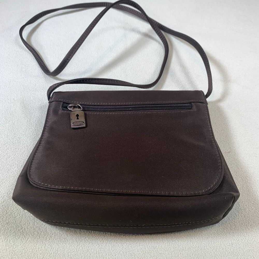 VTG Fossil Brown Leather Crossbody Handbag Purse 75082